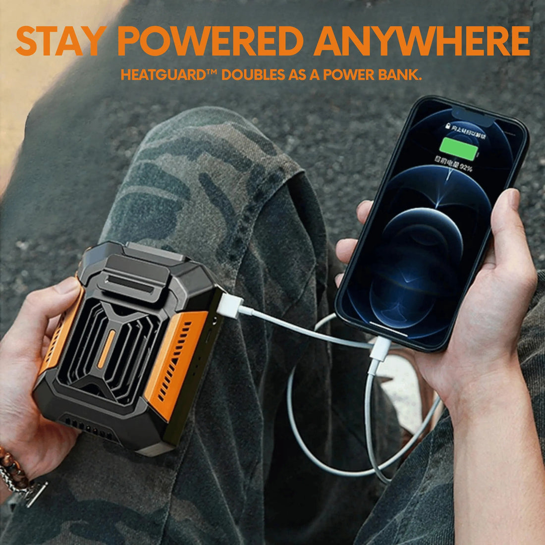 3-In-1 Cooling Fan + Power Bank + Flash Light