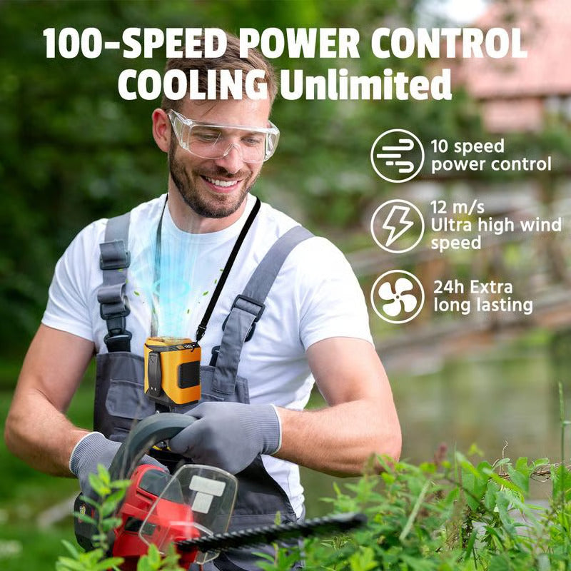 3-In-1 Cooling Fan + Power Bank + Flash Light
