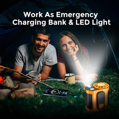 3-In-1 Cooling Fan + Power Bank + Flash Light