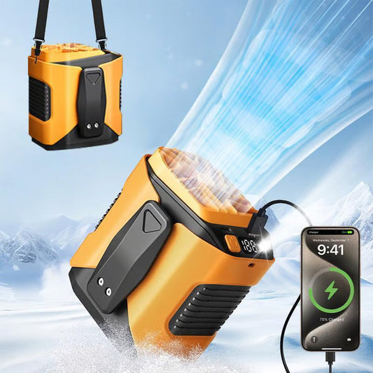 3-In-1 Cooling Fan + Power Bank + Flash Light