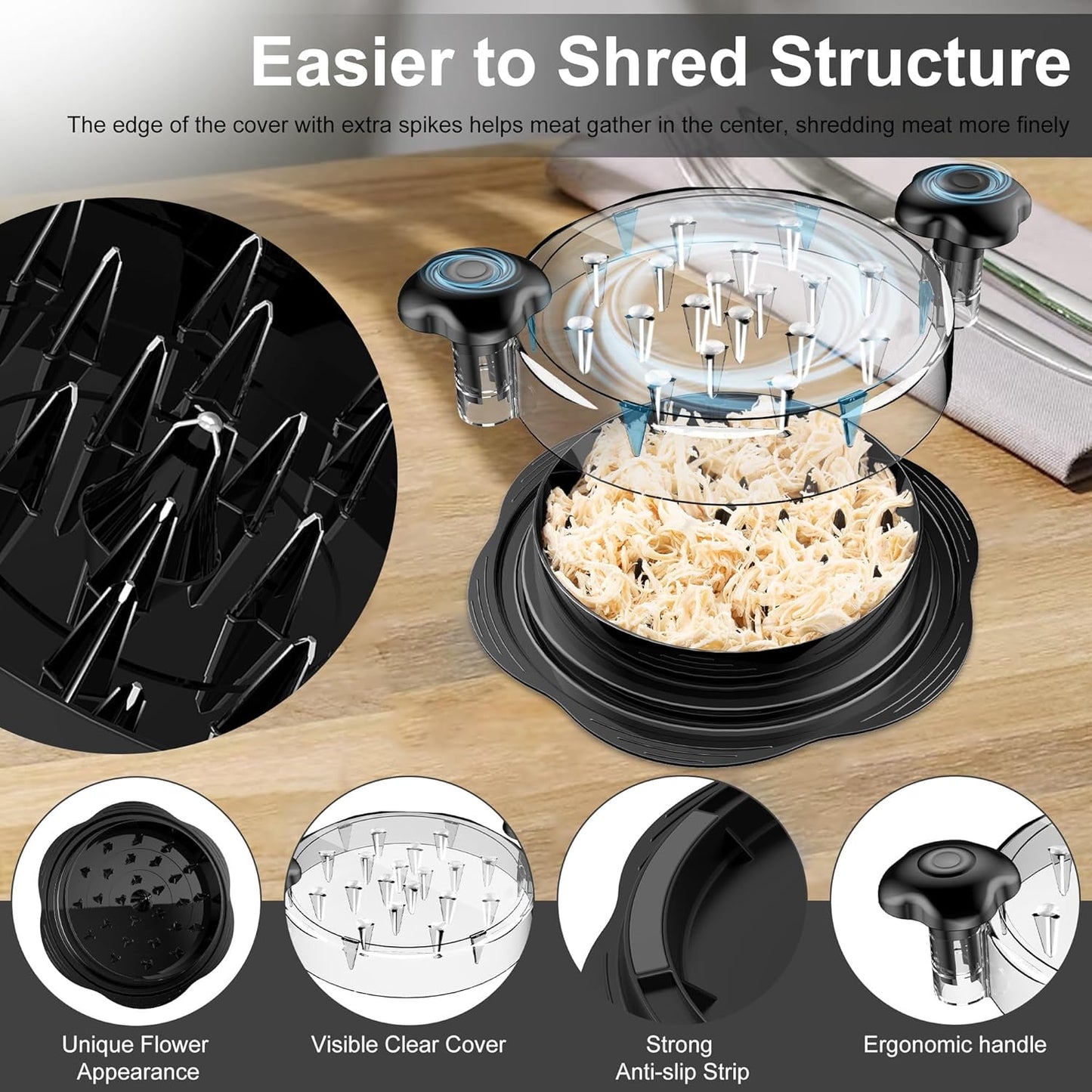 5-Second Chicken Shredder™ | Fast, BPA-Free & Dishwasher Safe