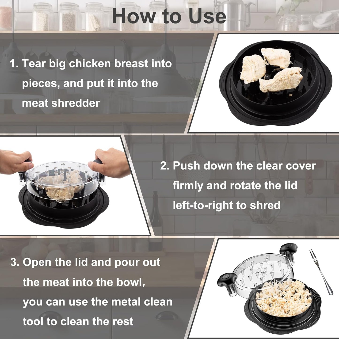 5-Second Chicken Shredder™ | Fast, BPA-Free & Dishwasher Safe