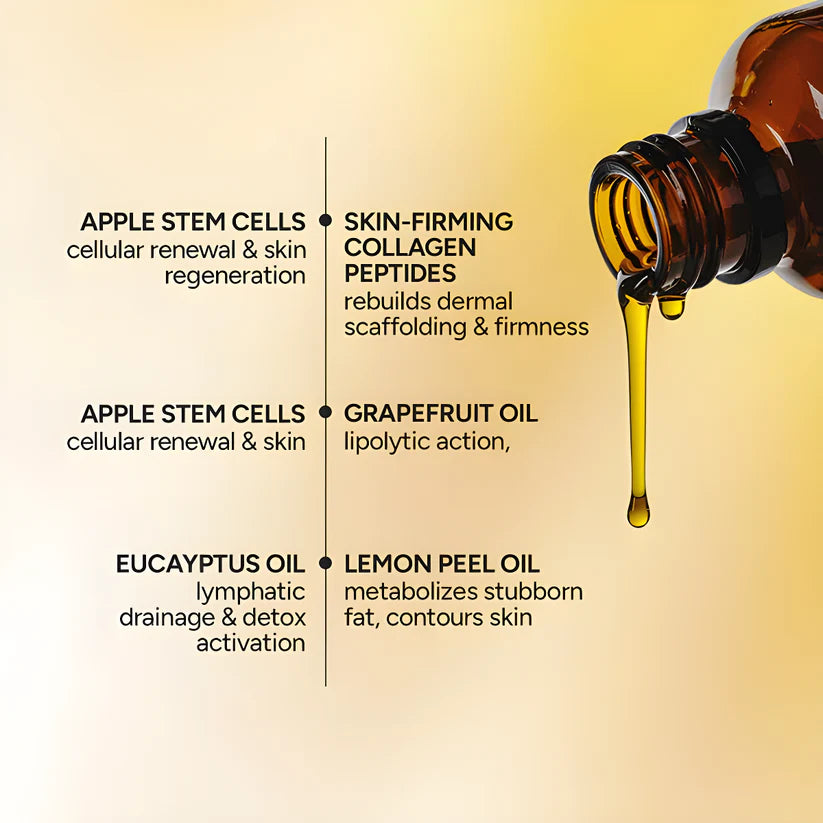 Anti-Cellulite Massage Oil with Collagen & Stem Cell – 8 Fl Oz