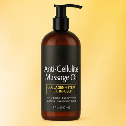 Anti-Cellulite Massage Oil with Collagen & Stem Cell – 8 Fl Oz