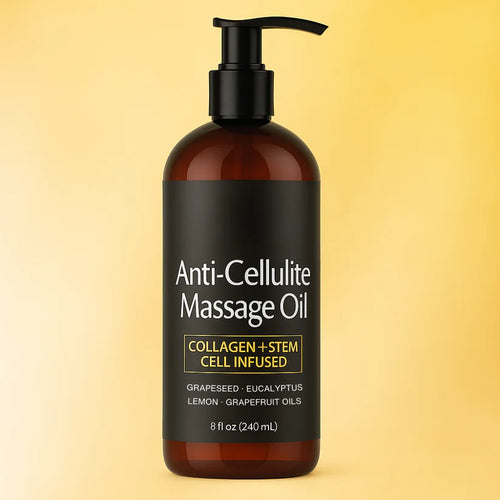 Anti-Cellulite Massage Oil with Collagen & Stem Cell – 8 Fl Oz