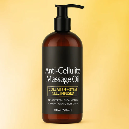 Anti-Cellulite Massage Oil with Collagen & Stem Cell – 8 Fl Oz